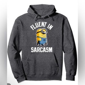 Despicable Me Minions Fluent In Sarcasm Portrait Pullover Hoodie